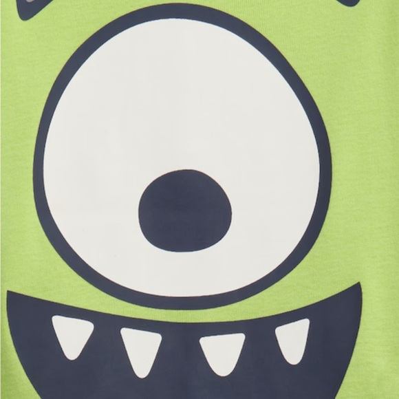 GAP Lime Green and Navy Monster Pajama Set - Picture 3 of 8